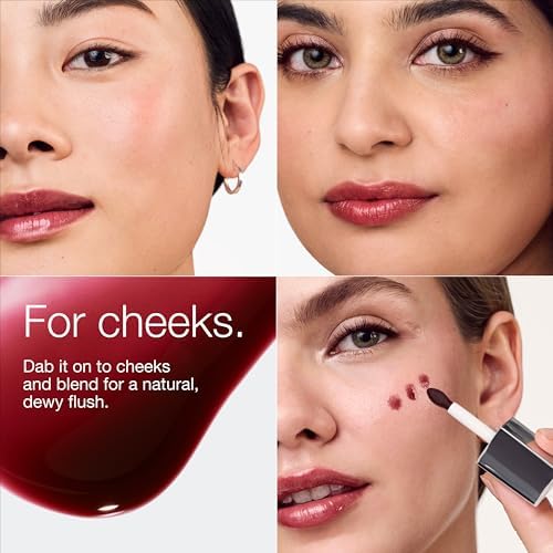 Clinique Pop Lip + Cheek Oil in 3 Iconic Shades in Black Honey, Pink and Nude Honey | Conditions Lips + Gives Cheeks a Natural, Dewy Flush - Image 5
