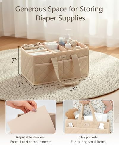 Side pockets of Baobrava nursery storage caddy