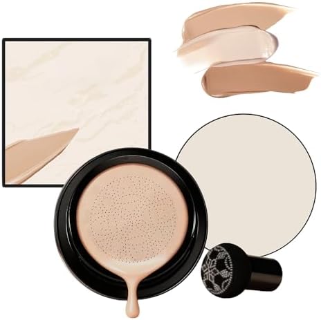 Me-ON Mushroom Head Cushion CC Cream in Natural shade showing front view of compact package with signature application sponge.