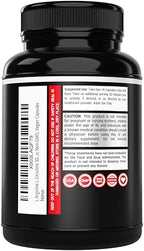Dorado Nutrition nitric oxide booster bottle back view