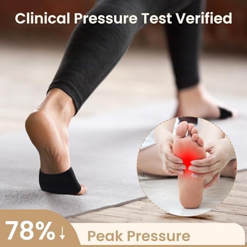 ZEPOHCK brand metatarsal gel inserts for men and women in medium size.