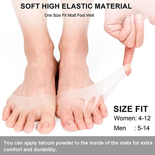 Six pack of white transparent metatarsal cushions illustrating the breathable ventilation holes.