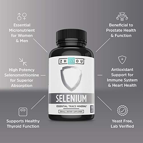 Premium yeast-free selenomethionine 200 mcg mineral capsules for antioxidant defense.