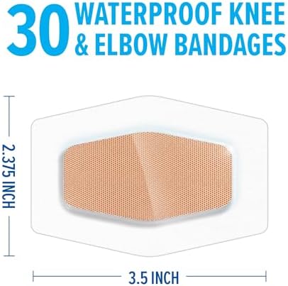 Nexcare 30 count transparent waterproof bandages showing diamond shape