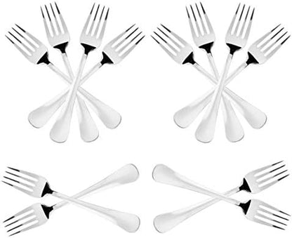 Close up of Sumeet stainless steel fork showing smooth rounded edges