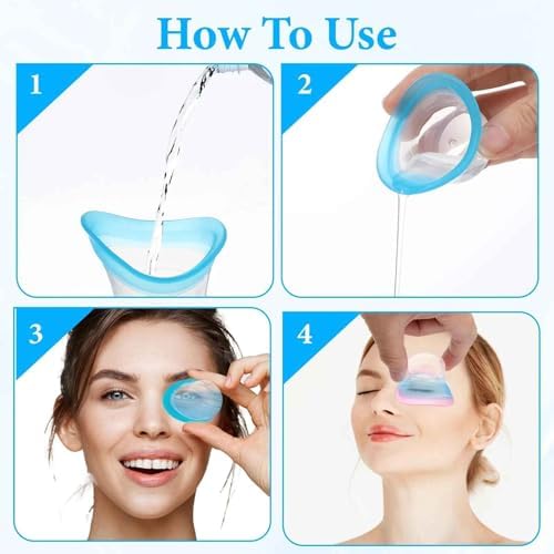 Tangseajiao eye cleaning tool set in transparent travel storage case