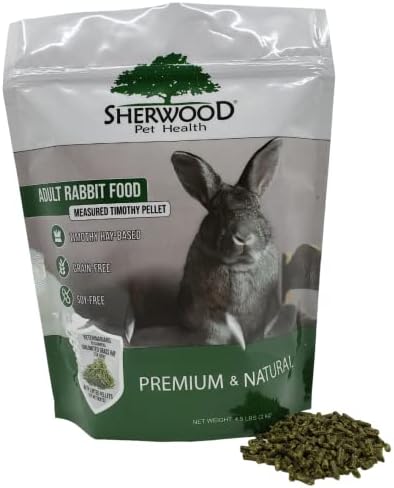 Sherwood Pet Health measured timothy pellet bag back view