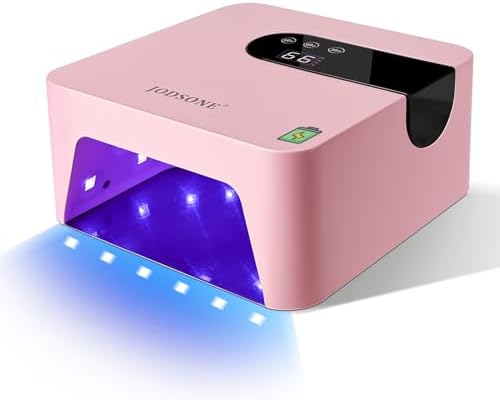 JODSONE portable gel nail light with liquid crystal display screen panel