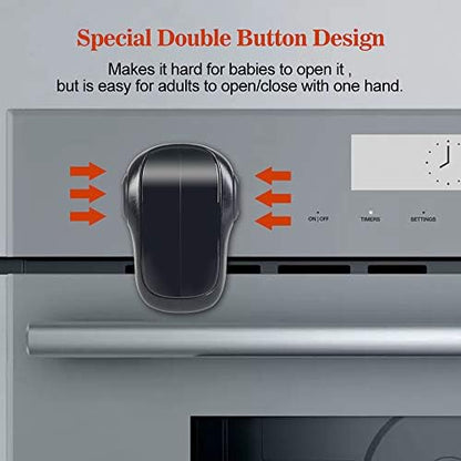 Eudemon oven lock installed on flat oven surface