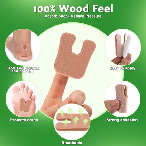 YDSIII U-shaped foot cushions applied on the ball of a human foot for pressure relief
