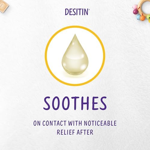 Desitin baby diaper rash cream back label with usage instructions