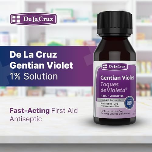 Violeta de Genciana one percent liquid antiseptic packaging details