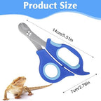 Larrel small animal nail cutters blue ergonomic non slip scissor handles