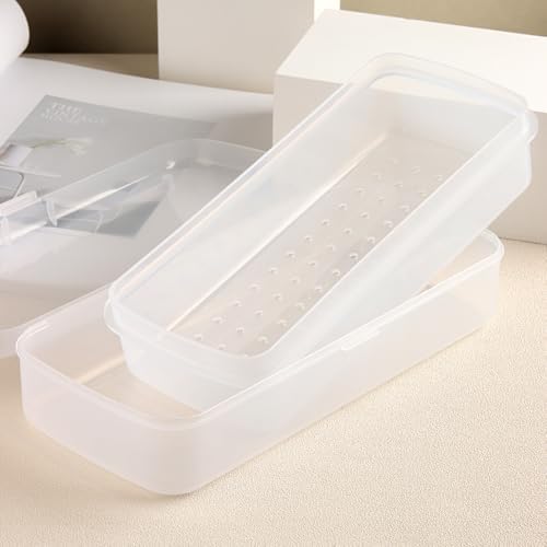 Close up of nail art accessory sterilizing tray showing strainer