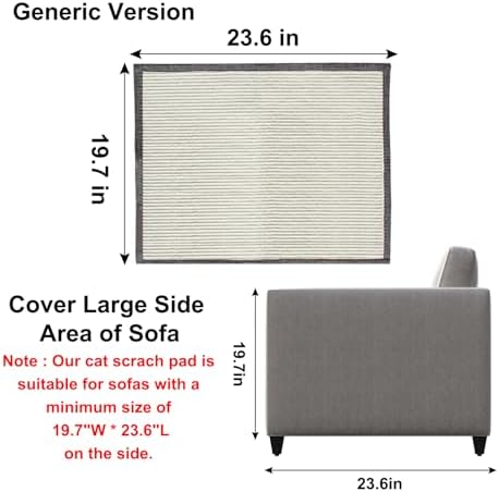 Oroonoko eco friendly cat scratching shield protecting a fabric sofa from pet claws