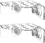 Kcrygogo aquarium coral holder displaying plug holes and mounting structure.