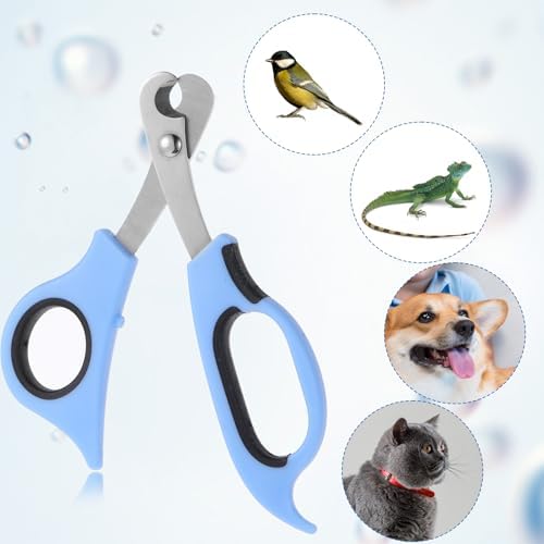 Professional grade bearded dragon grooming clippers with rubberized comfort grip