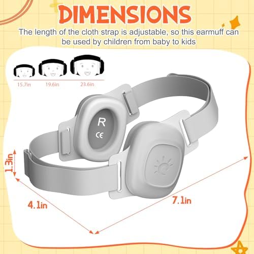 Close up of hypoallergenic ear cushions for infants.