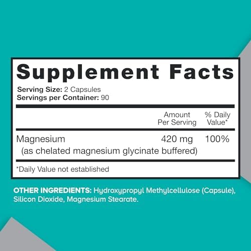 Authentic Qunol 420mg magnesium dietary supplement vegan capsules