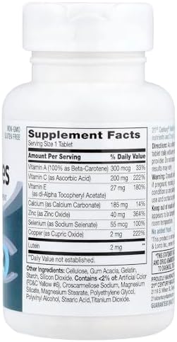21st Century Healthy Eyes 60 count supplement bottle packaging