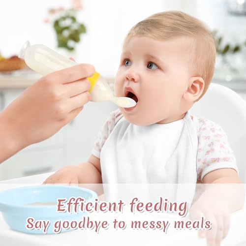 Packaging collection of the WAJIAYON four pack baby food feeder displaying different product color variants.