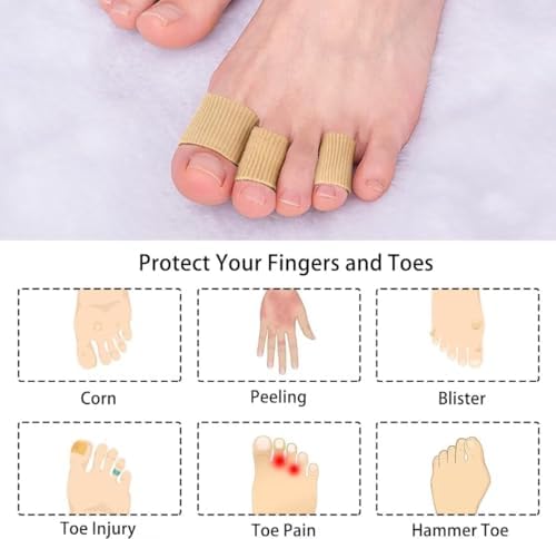 Different sizes of Yeajoin toe spacers arranged by diameter for comparison.