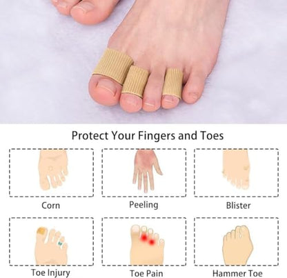 Different sizes of Yeajoin toe spacers arranged by diameter for comparison.