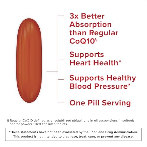 Qunol coenzyme Q10 vitamins ninety count packaging details