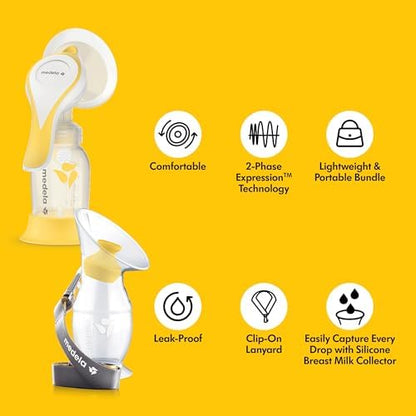 Medela silicone breast milk collector showing the suction base and secure leakproof stopper design