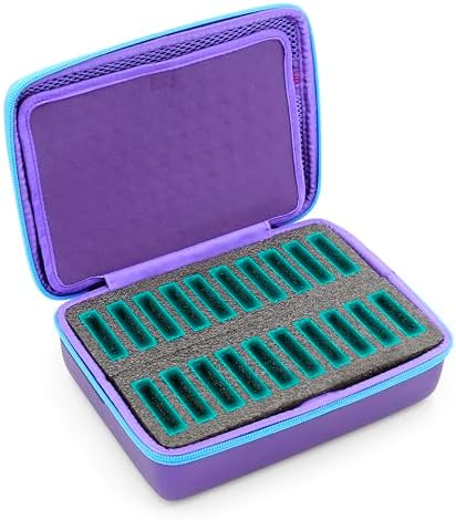 CASEMATIX impact resistant travel case side view illustrating the compact dimensions and heavy duty dual zippers.