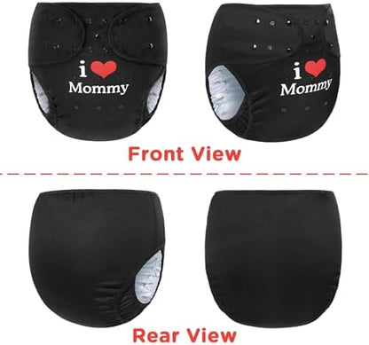 LittleForBig cloth diaper cover featuring heart graphic