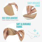 Trim-to-fit premium moleskin fabric padding for customizable foot comfort.