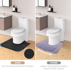 Close up of Fcqwmtsd toilet mat adjustable inner ring