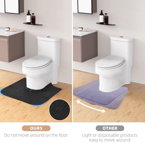 Close up of Fcqwmtsd toilet mat adjustable inner ring