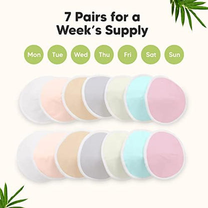 KeaBabies nursing pads set for breastfeeding mothers