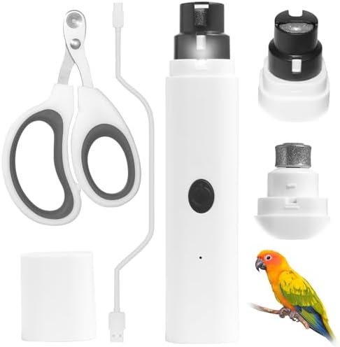 Electric bird beak file tool side view showing the built-in LED illumination light