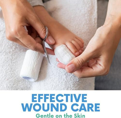 Full product contents displaying all 24 individual packs of Healqu conforming stretch gauze bandages for primary wound dressing support.
