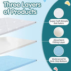 Mabozoo changing pad liner showing non slip bottom layer