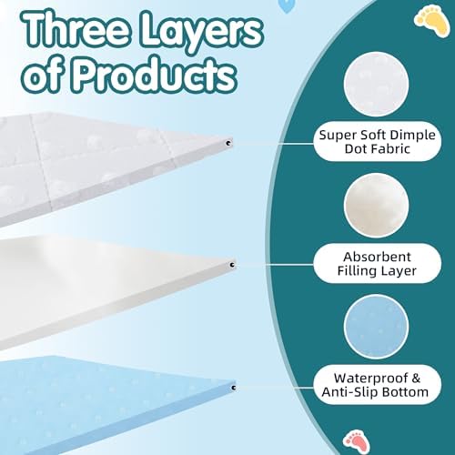 Mabozoo changing pad liner showing non slip bottom layer