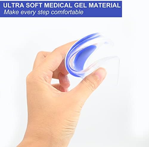 Heel wedge inserts for men and women designed for heel pain management.