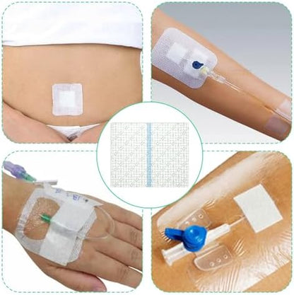 Comparison of the large 10 by 12 inch bandage size against standard first aid supplies.