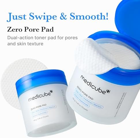 Korean skincare medicube pads for reducing face oil and sebum