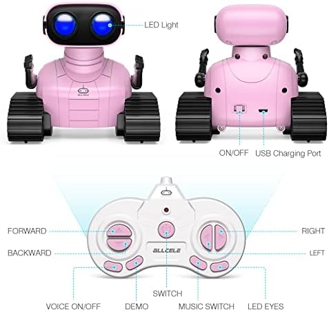 Allcele girls robot toy performing demo dance