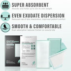 EVERLIT CARE four inch by eight inch wound care pad application view.