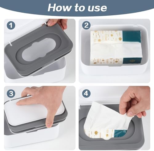 Gray and blue Qbxmy7 wipe storage case side profile