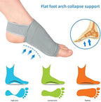 Unisex metatarsal arch support sleeves in gray color for men and women
