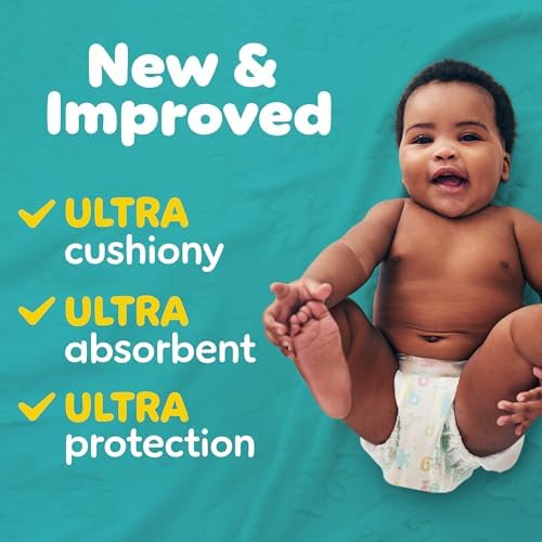 Pampers Baby Dry diapers packaging side profile