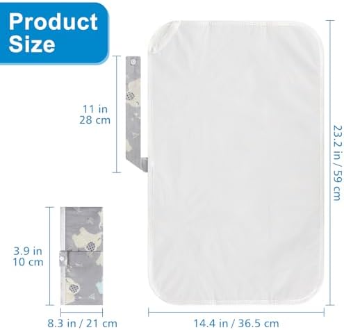 Newborn diapering essentials kit featuring the portable cushioned travel pad