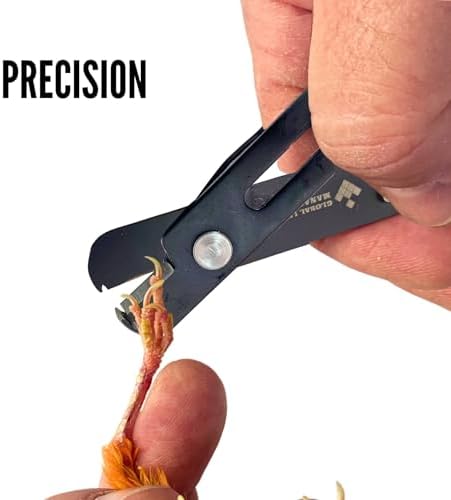 Premium bird grooming accessories showing the compact design of the yellow and black claw trimmer.