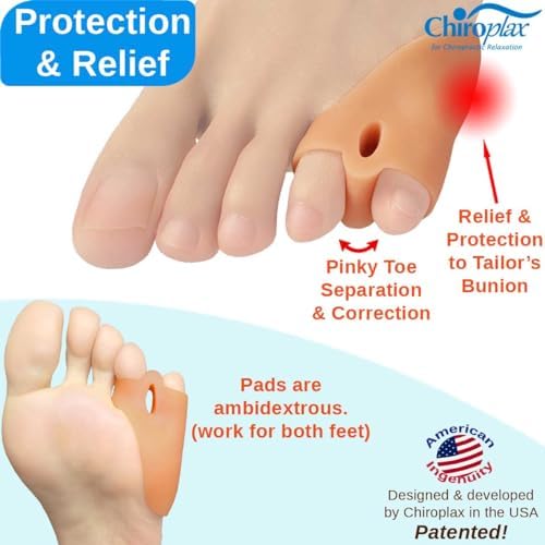 Soft TPE gel material detail of Chiroplax pinky toe protector